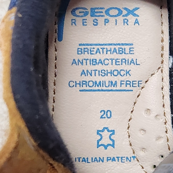 Geox Alben Boot Size 4.5 Colors Wheat Navy White - Picture 5 of 11